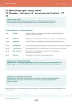 Vorschau - Stundenentwürfe - Many languages, many voices 1 Unterrichtsstunde · Planung & Lösungen · ZP 10 - Seite 2