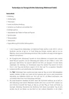 Vorschau - Text - Textanalyse/Textbeschreibung Kurzgeschichte „Geburtstag“ (Mahmood Falaki) - Seite 1