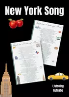 Vorschau - Arbeitsblätter - New York Lied Lückentext Listening Comprehension - Deckblatt