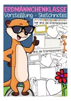 Vorschau - Arbeitsblätter - Unsere Klasse vorstellen Deutsch Erdmännchenklasse - Deckblatt