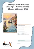 Vorschau - Stundenentwürfe - The Ganga a river with many meanings 1 Unterrichtsstunde · Planung & Lösungen · ZP 10 - Deckblatt
