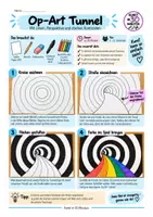 Vorschau - Stundenentwürfe - Op-Art Tunnel – Kunst in 30 Minuten - Seite 1
