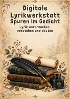 Vorschau - Aufgabenkarten - 3. Digitale Lyrikwerkstatt Spuren im Gedicht Lyrik untersuchen, verstehen und deuten - Deckblatt