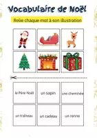 Vorschau - Arbeitsblätter - Vocabulaire de Noël: Arbeitsblätter - Seite 1
