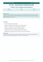 Vorschau - Arbeitsblätter - LF1: Quantitative Güterkontrolle - Seite 1