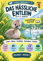 Vorschau - Stundenentwürfe - Das hässliche Entlein - Niveau 1 I Leseanfänger & DaZ/DaF I Comic&Stationenlernen–DaZ / DaF I Kl 1/2 - Deckblatt