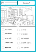 Vorschau - Arbeitsblätter - Fournitures scolaires: Arbeitsblätter - Seite 3