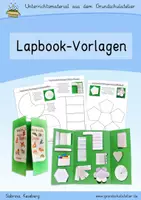 Vorschau - Unterrichtsreihen - 24 Lapbook-Vorlagen (Leervorlagen, Blanko) - Deckblatt