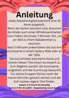Vorschau - Mal- und Bastelvorlagen - Zeichenspiel Balladen für den Deutschunterricht - Deckblatt