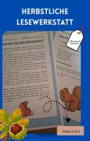 Vorschau - Arbeitsblätter - Herbstliche Sachtexte-Lesewerkstatt / Klasse 2-4 - Deckblatt