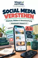 Vorschau - Arbeitsblätter - Social Media verstehen – Chancen, Risiken & Verantwortung | Klasse 5–7 - Deckblatt
