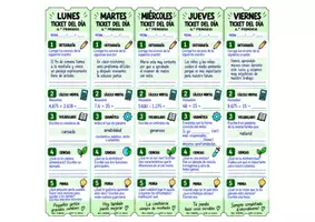 Vista previa - Hojas de trabajo - TICKET DEL DÍA – 6.º DE PRIMARIA | 25 ACTIVIDADES + SOLUCIONES - página 2