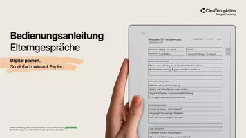 Vorschau - Lehrpläne/Lehrermaterial - Elterngespräche | Digitaler Planer - Seite 1