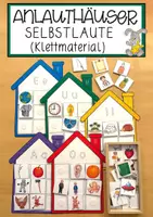 Vorschau - Anderer Materialtyp - Anlauthäuser Selbstlaute (Klettmaterial) - Deckblatt
