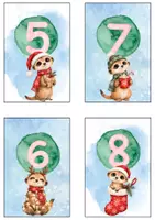 Vorschau - Mal- und Bastelvorlagen - Adventskalender Klasse Erdmännchen Grundschule – 24 Adventskarten mit Aktionen & Gutscheinen | Klassenadventskalender zum Ausdrucken - Seite 3