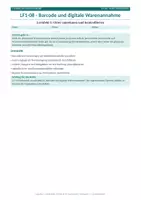 Vorschau - Arbeitsblätter - LF1: Barcode und digitale Warenannahme - Seite 1