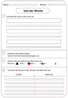 Vorschau - Arbeitsblätter - Satz der Woche Vorlage - auch als editierbare PPP-Datei - Seite 3