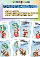 Vorschau - Mal- und Bastelvorlagen - Adventskalender Klasse Otter Grundschule – 24 Adventskarten mit Aktionen & Gutscheinen | Klassenadventskalender zum Ausdrucken - Deckblatt
