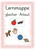 Vorschau - Arbeitsblätter - Anfangsunterricht Deutsch Lernmappe gleicher Anlaut - Deckblatt