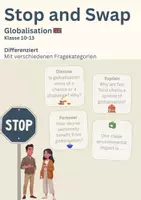 Vorschau - Interaktives Material - Stop and Swap: Globalisation - speaking activity Englisch - differenziert Oberstufe - Deckblatt