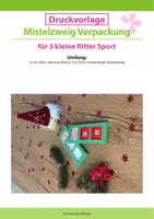Vorschau - Mal- und Bastelvorlagen - Winter Bastelvorlage: kleiner Geburtstagsgruß "Alles Gute" für Kollegen - Deckblatt