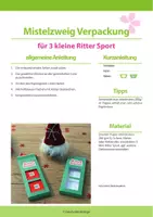 Vorschau - Mal- und Bastelvorlagen - Winter Bastelvorlage: kleiner Geburtstagsgruß "Alles Gute" für Kollegen - Seite 1
