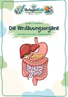 Vorschau - Stundenentwürfe - Verdauungsorgane – Arbeitsblatt + Lösung + Spiel | Biologie 5. Schulstufe - Deckblatt