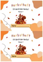 Vorschau - Arbeitsblätter - Herbstheft/Übungsheft - Klasse 1 (Deutsch und Mathe) - Seite 1
