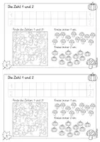 Vorschau - Arbeitsblätter - Herbstheft/Übungsheft - Klasse 1 (Deutsch und Mathe) - Seite 2