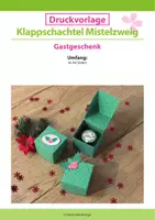Vorschau - Mal- und Bastelvorlagen - Winter Bastelvorlage: Klappschachtel für Mini-Marmelade - Deckblatt