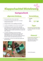 Vorschau - Mal- und Bastelvorlagen - Winter Bastelvorlage: Klappschachtel für Mini-Marmelade - Seite 1
