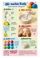 Vorschau - Arbeitsblätter - Rezept Knete herstellen - Seite 1
