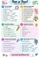 Vorschau - Arbeitsblätter - Then or Than? | Häufige Verwechslung im Englischen - Seite 2