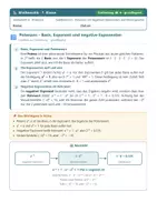 Vorschau - Arbeitsblätter - Potenzen Sachtexte Mathematik 7 Realschule - Deckblatt