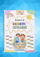 anteprima - Esercizi - Quaderno dei CONCETTI TOPOLOGICI - Attacca e stacca - Pagina di copertina