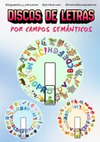 Vista previa - Juegos / Gamificación - DISCOS DE LETRAS (CAMPOS SEMÁNTICOS) - Portada