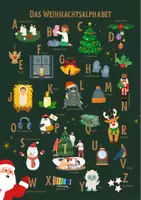 Vorschau - Poster - Das Weihnachtsalphabet - Deutsches ABC-Lernposter für die Grundschule - Seite 2
