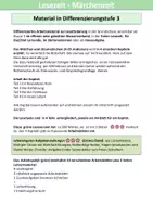 Vorschau - Unterrichtsreihen - Däumelinchen – Märchen lesen verstehen Klasse 3/4 - Seite 1