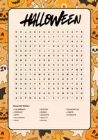 Vorschau - Arbeitsblätter - Halloween: Wortsuchrätsel und Bastelvorlage - Deckblatt