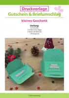 Vorschau - Mal- und Bastelvorlagen - Winter Bastelvorlage: Gutschein- & Geldverpackung - Nur für dich! - Deckblatt