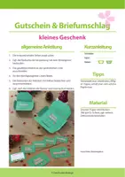 Vorschau - Mal- und Bastelvorlagen - Winter Bastelvorlage: Gutschein- & Geldverpackung - Nur für dich! - Seite 1