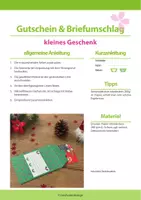 Vorschau - Mal- und Bastelvorlagen - Winter Bastelvorlage: Gutscheinverpackung - Mistelzweig - Seite 1