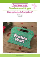 Vorschau - Mal- und Bastelvorlagen - Winter Bastelvorlage: Geschenkanhänger - Frohes Fest! - Deckblatt