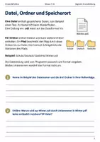 Vorschau - Arbeitsblätter - Dateien und Ordner Arbeitsheft Klasse 5–6 - Seite 1