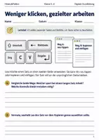 Vorschau - Arbeitsblätter - Tastatur und Kurzbefehle Arbeitsheft Klasse 5–6 - Deckblatt