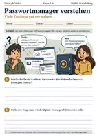Vorschau - Arbeitsblätter - Passwortmanager Arbeitsheft Klasse 5–6 - Deckblatt