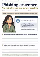 Vorschau - Arbeitsblätter - Phishing erkennen Arbeitsheft Klasse 5–6 - Deckblatt