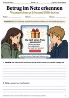 Vorschau - Arbeitsblätter - Betrug im Netz Arbeitsheft Klasse 5–6 - Deckblatt