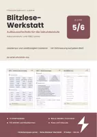 Vorschau - Arbeitsblätter - Blitzlesen Klasse 5/6 – Blitzlese-Werkstatt | Aufbauwortschatz | 12 Arbeitsblätter zur Leseflüssigkeit - Deckblatt