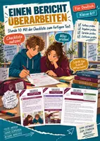 Vorschau - Arbeitsblätter - Bericht überarbeiten mit Checkliste | Unterrichtsstunde mit Materialtext, Arbeitsblättern und Lösungen | Deutsch Klasse 6/7 - Deckblatt